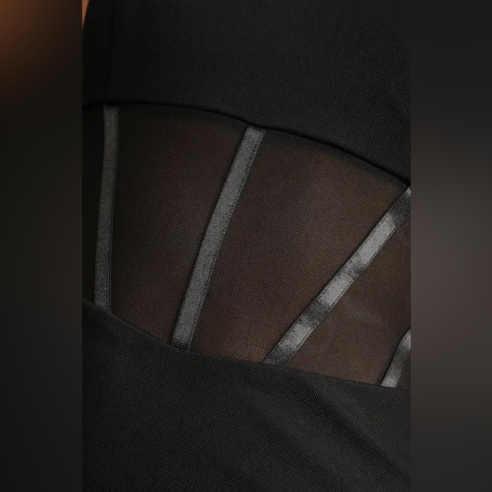 Lulus Nights Out with You Black Mesh Midi Bodycon Dress - Picture 5 of 5